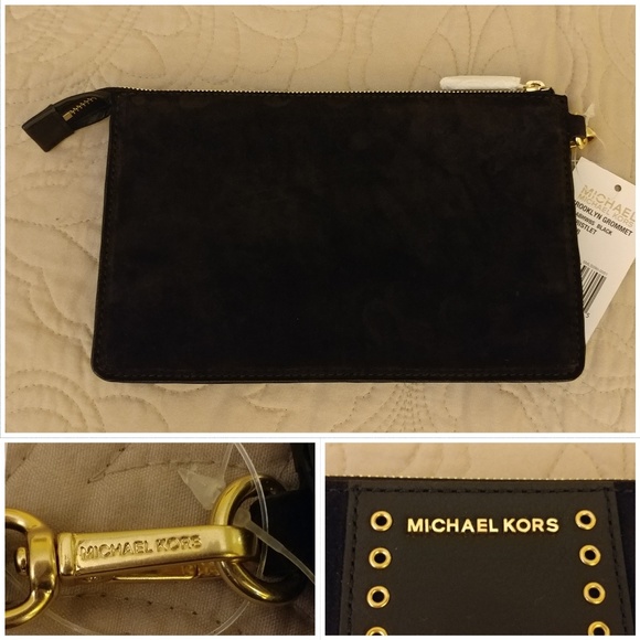 NWT Michael Kors Brooklyn Grommet Wristlet - Picture 2 of 3